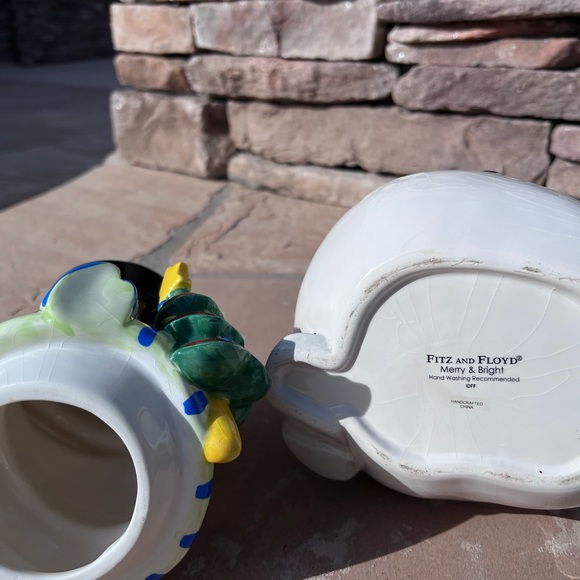 Christmas cookie jar snowman by Fritz and Floyd - Picture 10 of 16